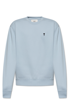 【送料&関税込】Ami Alexandre Mattiussi Logo-sweatshirt Ami Alexandre Mattiussi white heart-shaped sweater with logo